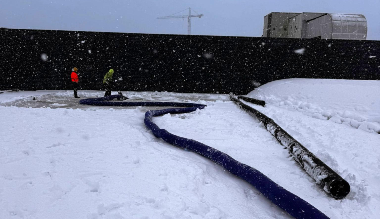 Dak sneeuwvrij maken